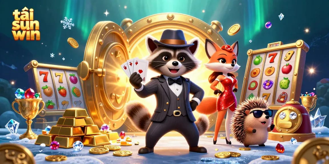 Engage in fun at tải sun win with thrilling characters amidst dazzling casino treasures.