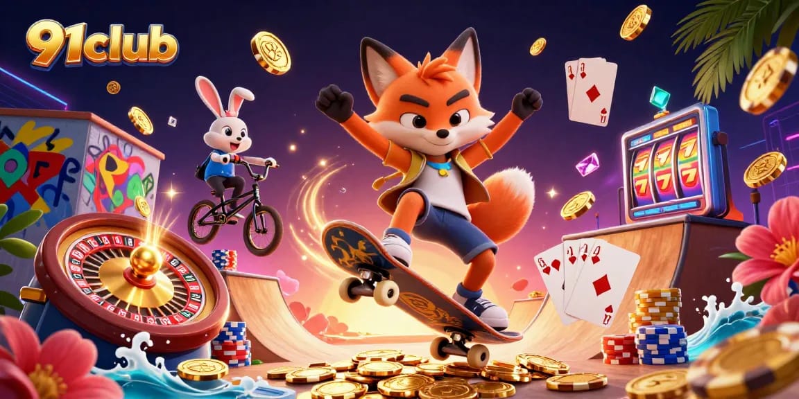 Experience thrilling gameplay at 91club with exciting casino visuals and dynamic character action.
