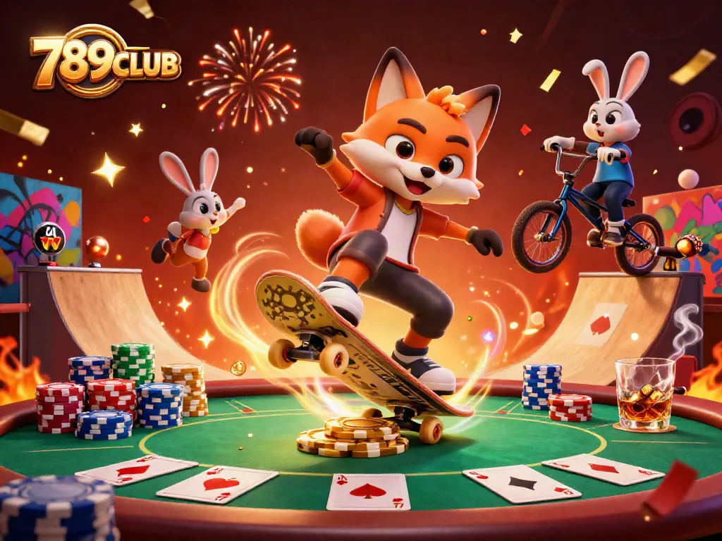 Experience thrilling gameplay with 789CLUB featuring vibrant characters and casino elements.