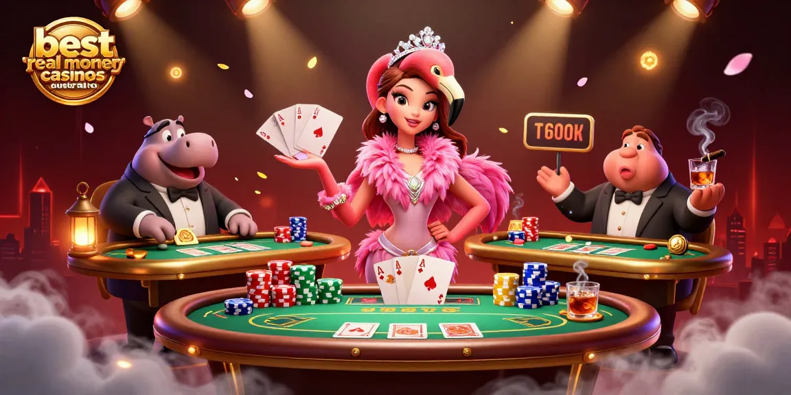 Experience the excitement at the best real money casinos Australia with lively 3D characters and dynamic gaming elements.