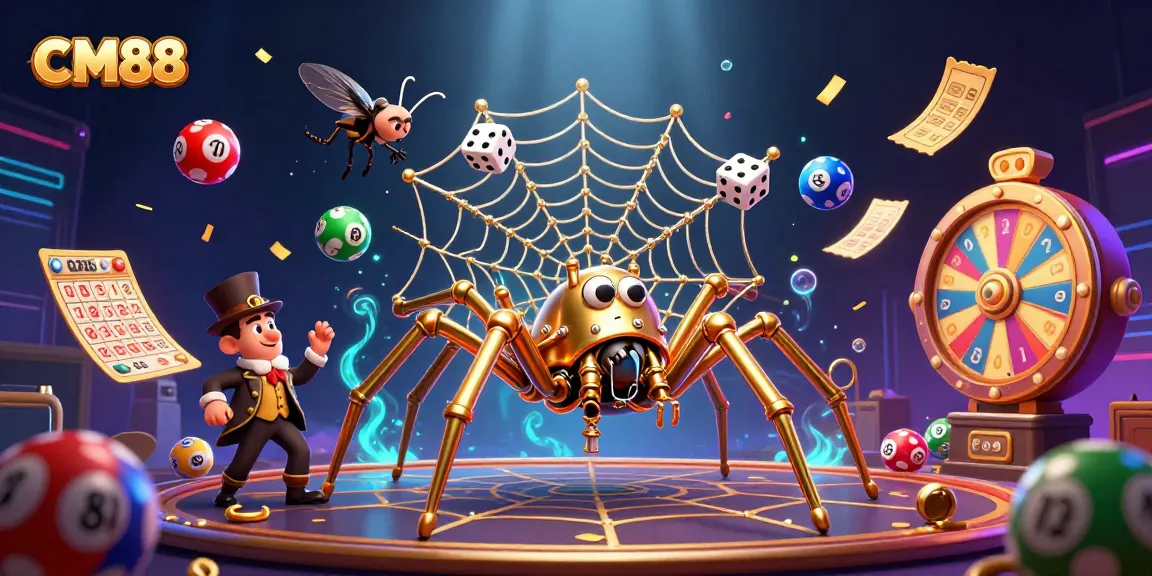 Experience the thrill of CM88 with a vibrant 3D casino scene featuring exciting gambling elements.