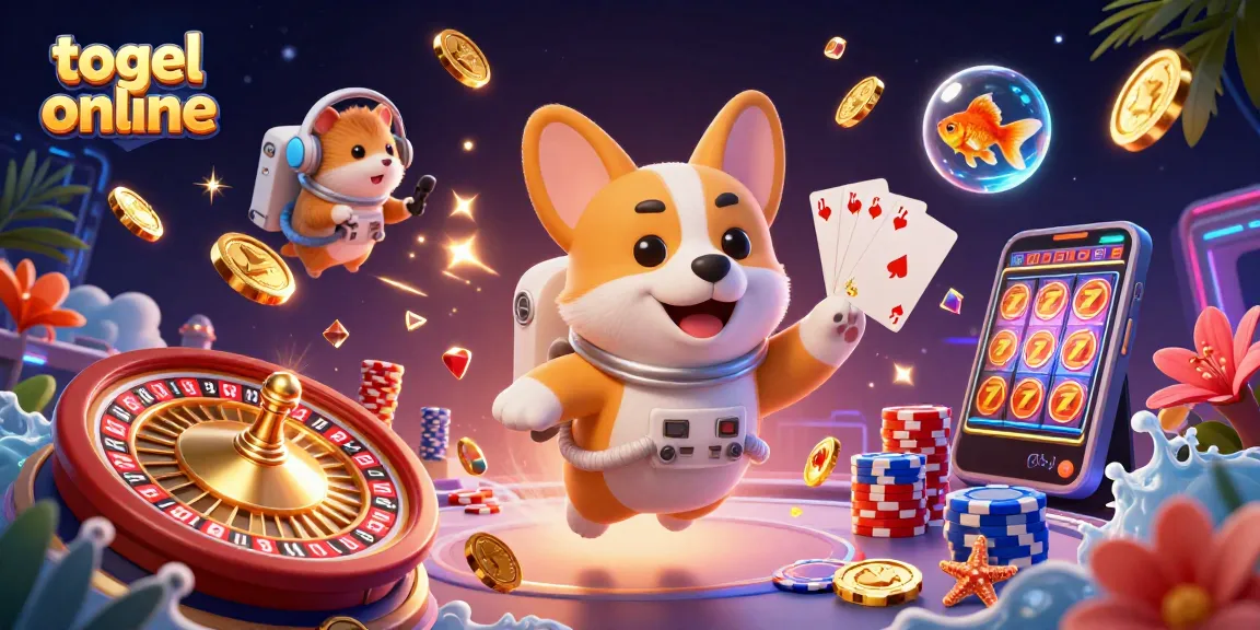 Pemain togel online meraih kemenangan di kasino digital yang penuh gemerlap dengan koin emas menyebar.