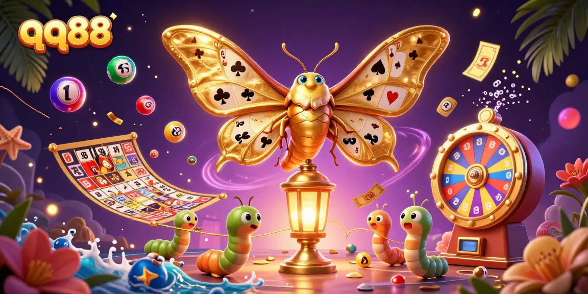 Engage in thrilling gameplay with qq88, featuring vibrant casino elements and lucky symbols.