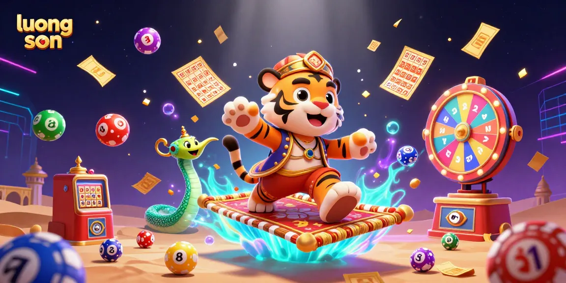 Experience exciting gambling with luong son, featuring a vibrant casino scene with animated elements.