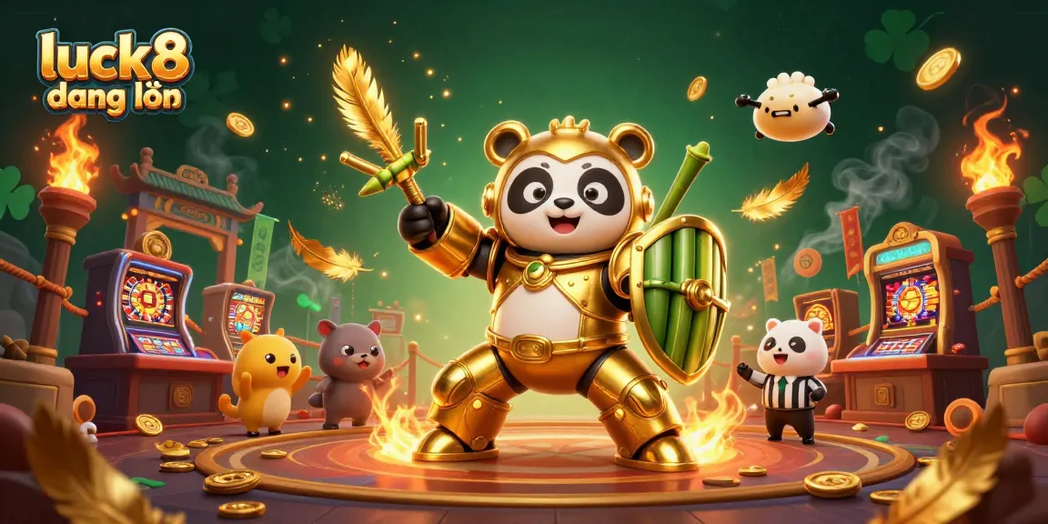 Join the excitement at luck8 đăng nhập with dynamic casino elements and cheering spectators in 3D illustration.